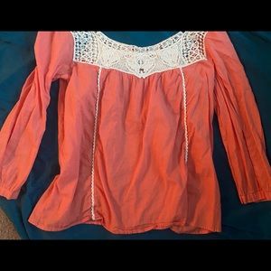 Orange blouse